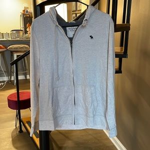 Abercrombie & Fitch Men Full Zip Logo Hoodie